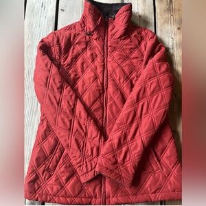 Weatherproof Women Red w/Faux Fur Lining Coat w/ Zipper Closure Size Medium